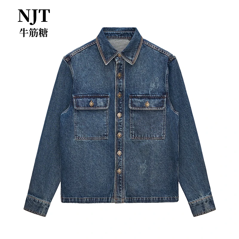 「NJT」2025春季新款复古休闲女士牛仔外套HLZ4709