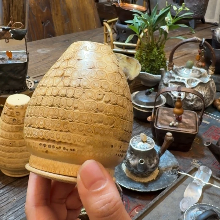 赵*文竹根茶叶罐茶叶罐