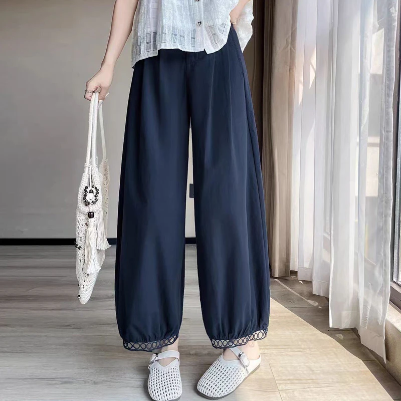 XY 蕾丝边吒吒款休闲灯笼裤女夏
