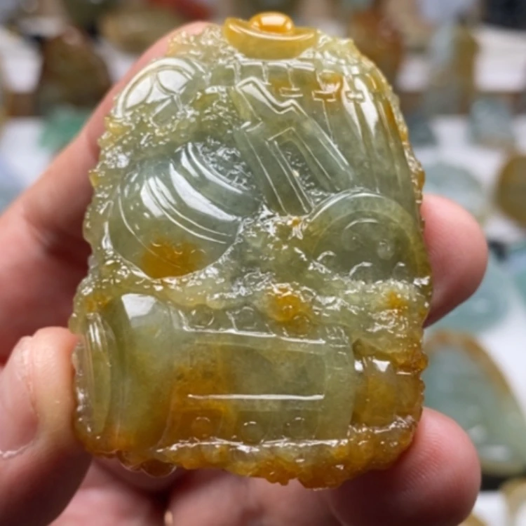 【闪购商品】翡翠颈饰未镶嵌缅甸翡翠A货吊坠