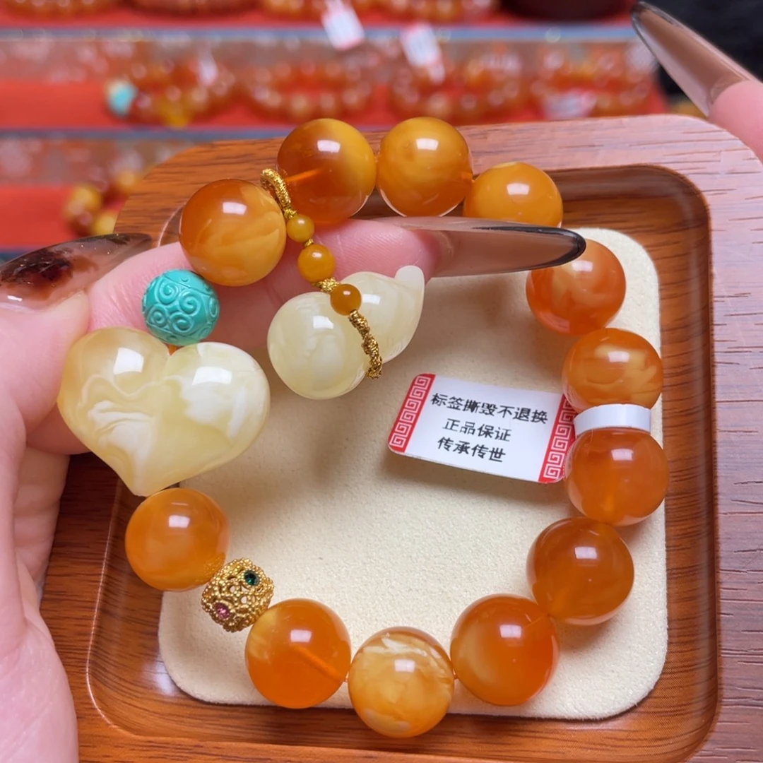 蜜蜡未镶嵌手链手串