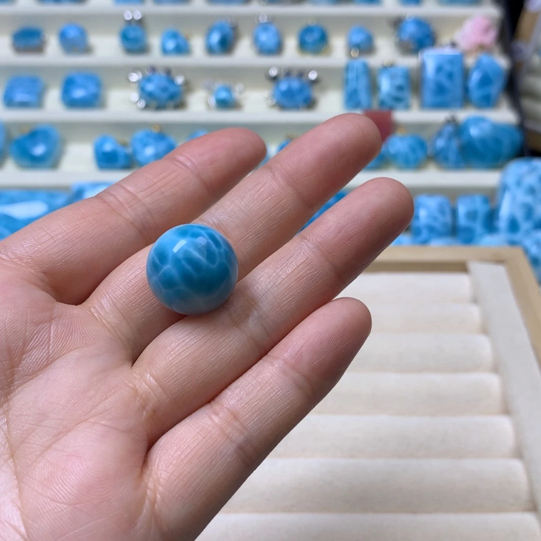 针钠钙石（海纹石）未镶嵌颈饰克*溪