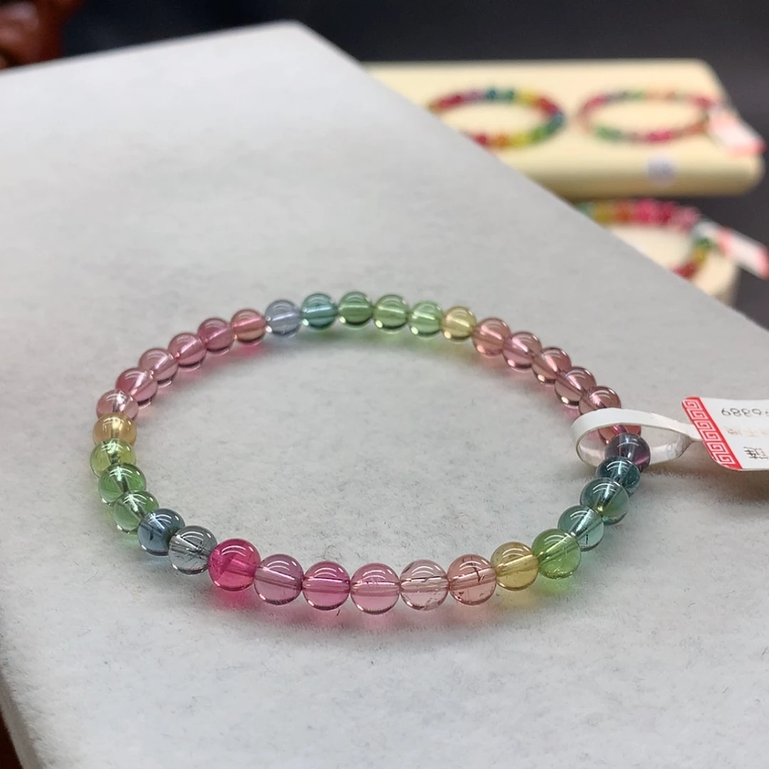 【闪购商品】未镶嵌手链碧玺荧光人鱼单圈5.3