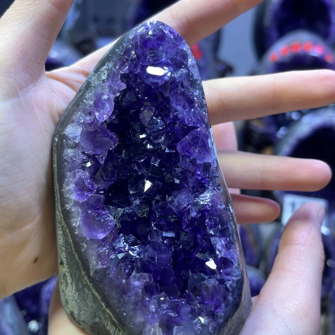 紫晶摆件未镶嵌紫水晶