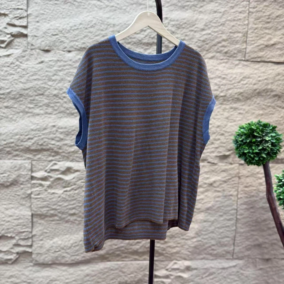 11413新款夏季减龄百搭休闲无袖背心T恤