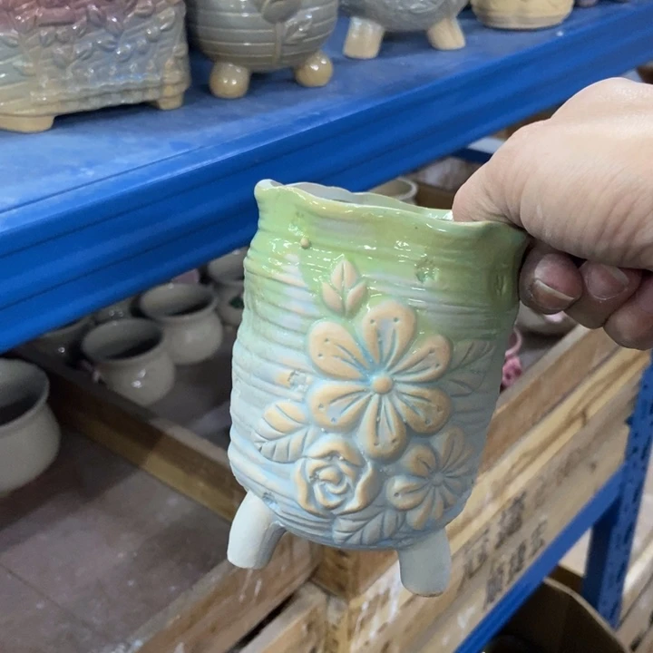 陶瓷花盆单场满9.9发9*12