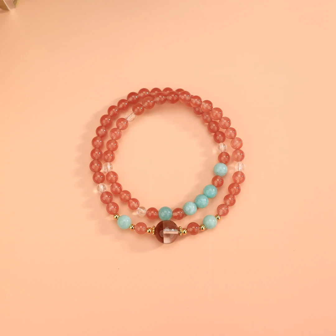 西瓜多圈手串 原创汉服配饰手工设计简约新中式