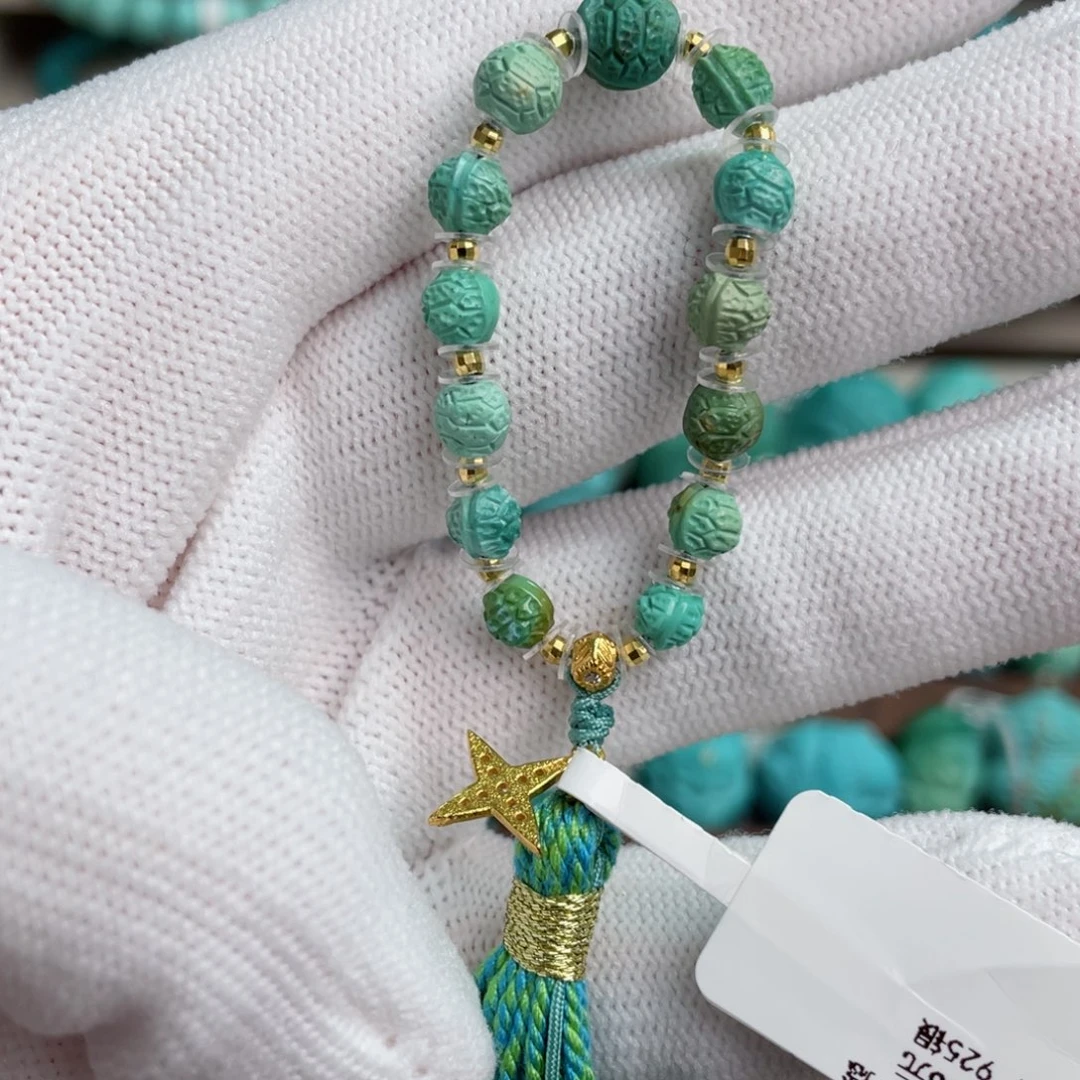 绿松石未镶嵌富甲手捻