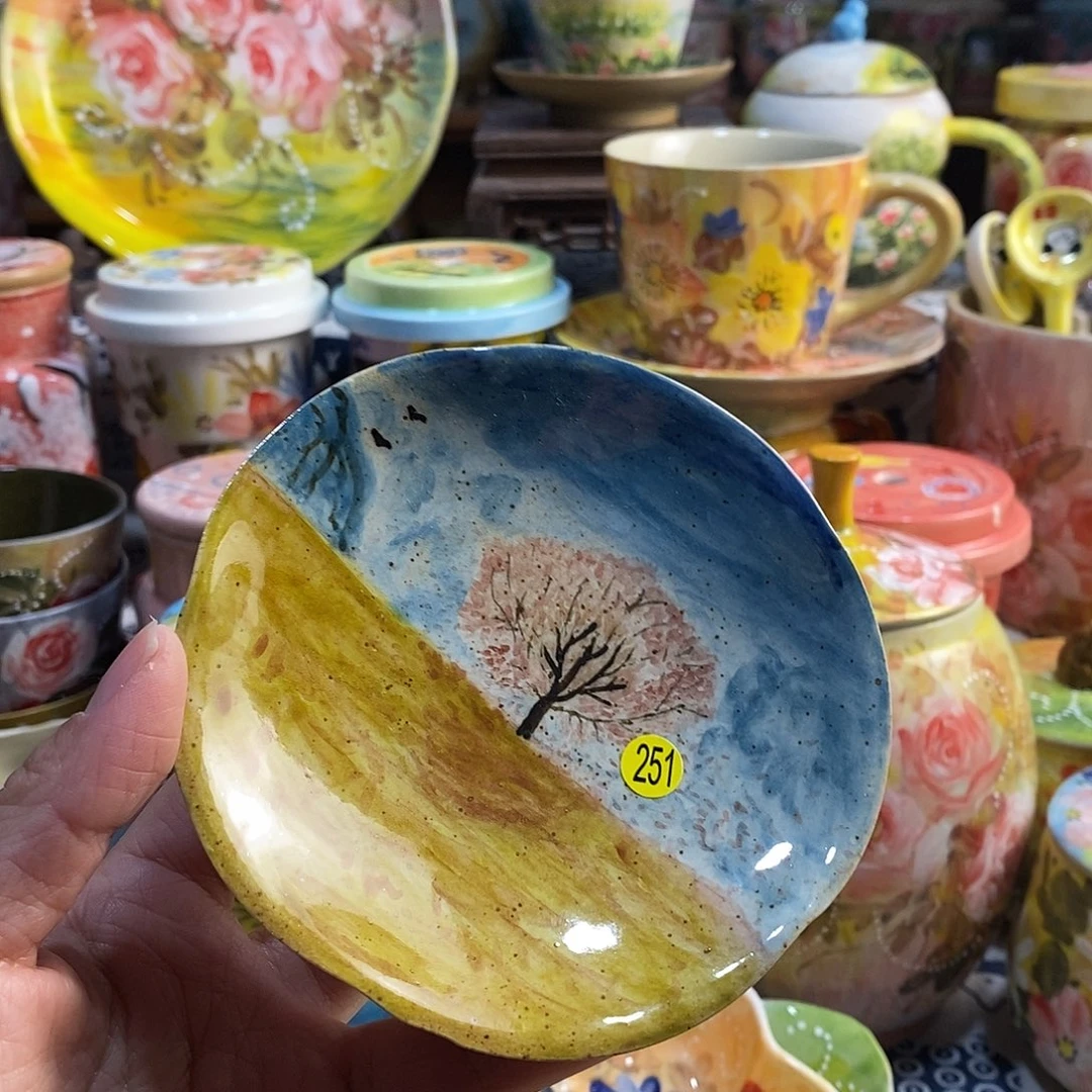 瓷片手绘陶瓷年货节福利