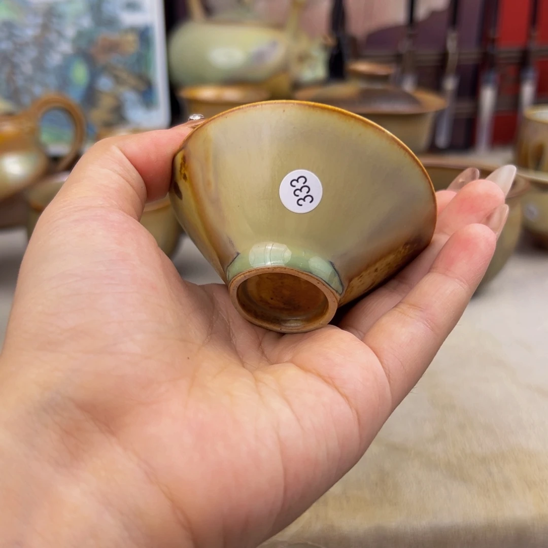 杯纯手工柴烧主人杯