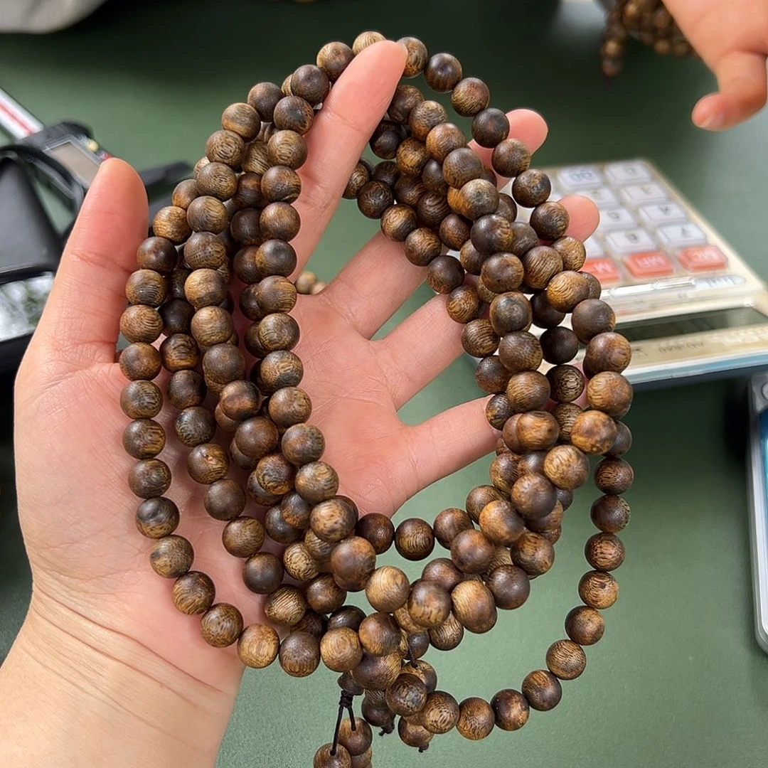 沉香手串乌身35克0.9多样性发一条