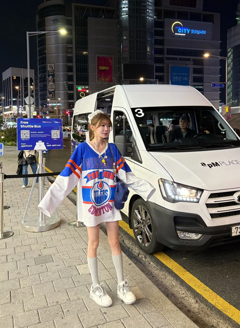 【陶格】美式潮冰球风格宽松长袖舒适百搭T恤TG25B2T1135