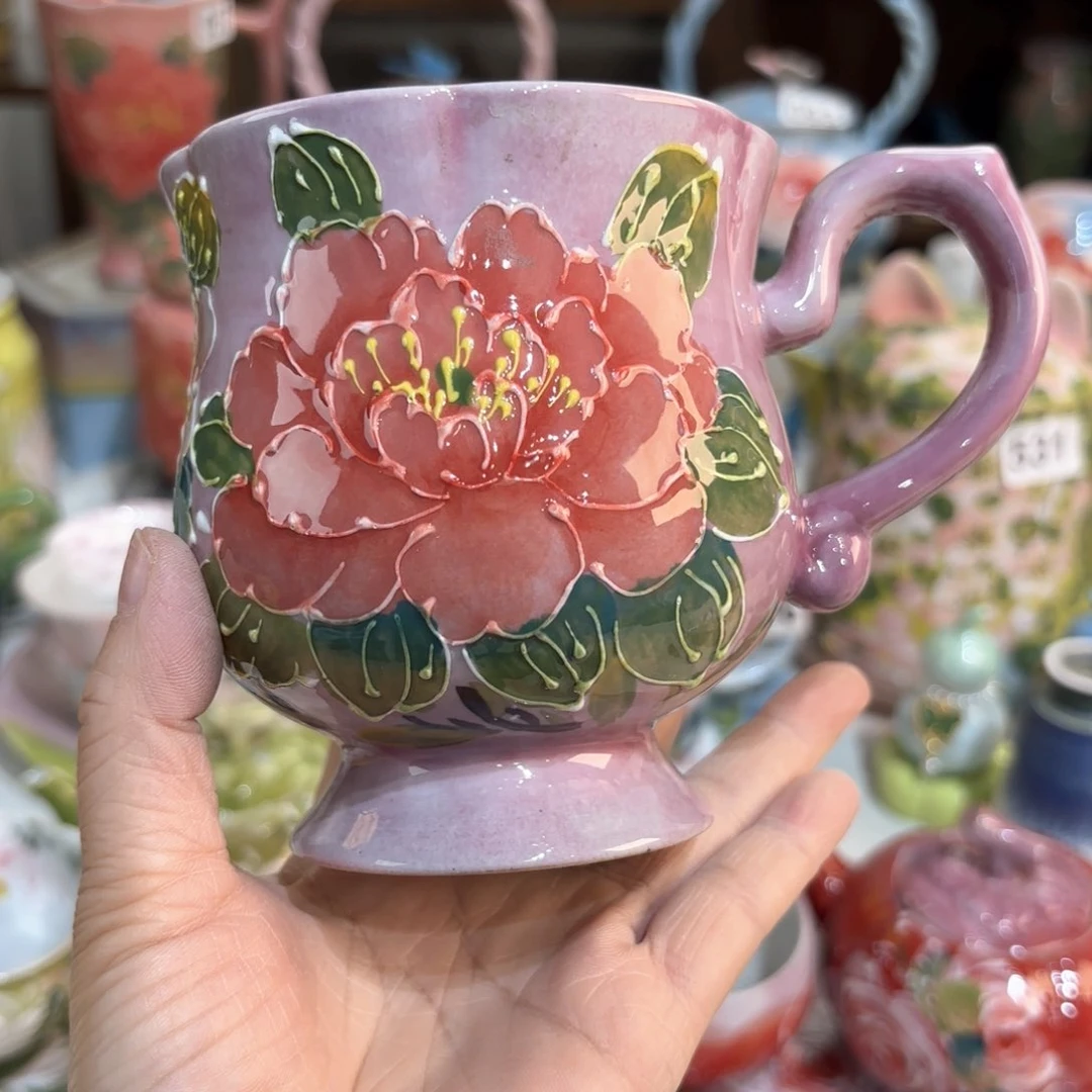 景德镇手绘高温釉下彩陶瓷茶具