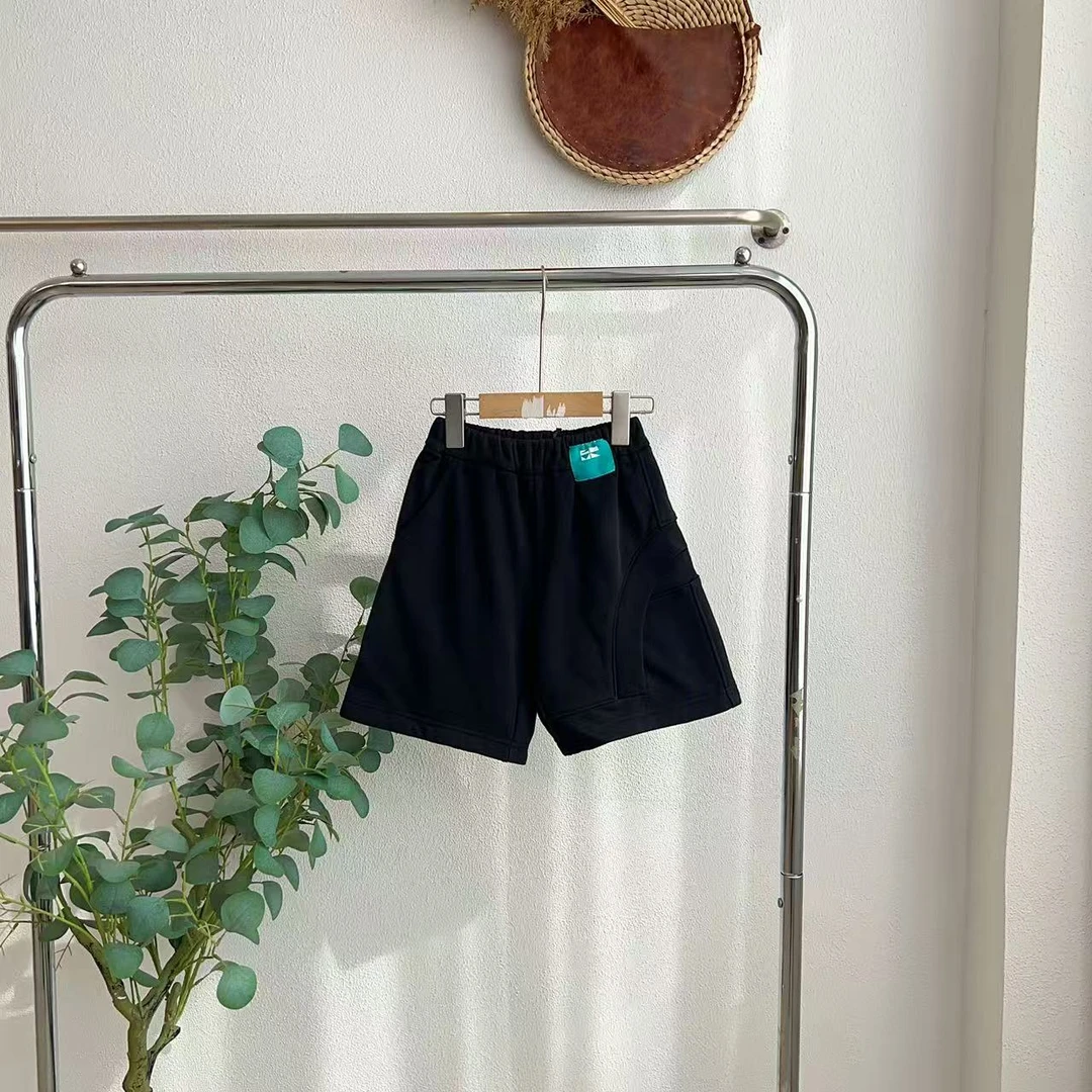 1507各黑色休闲中裤