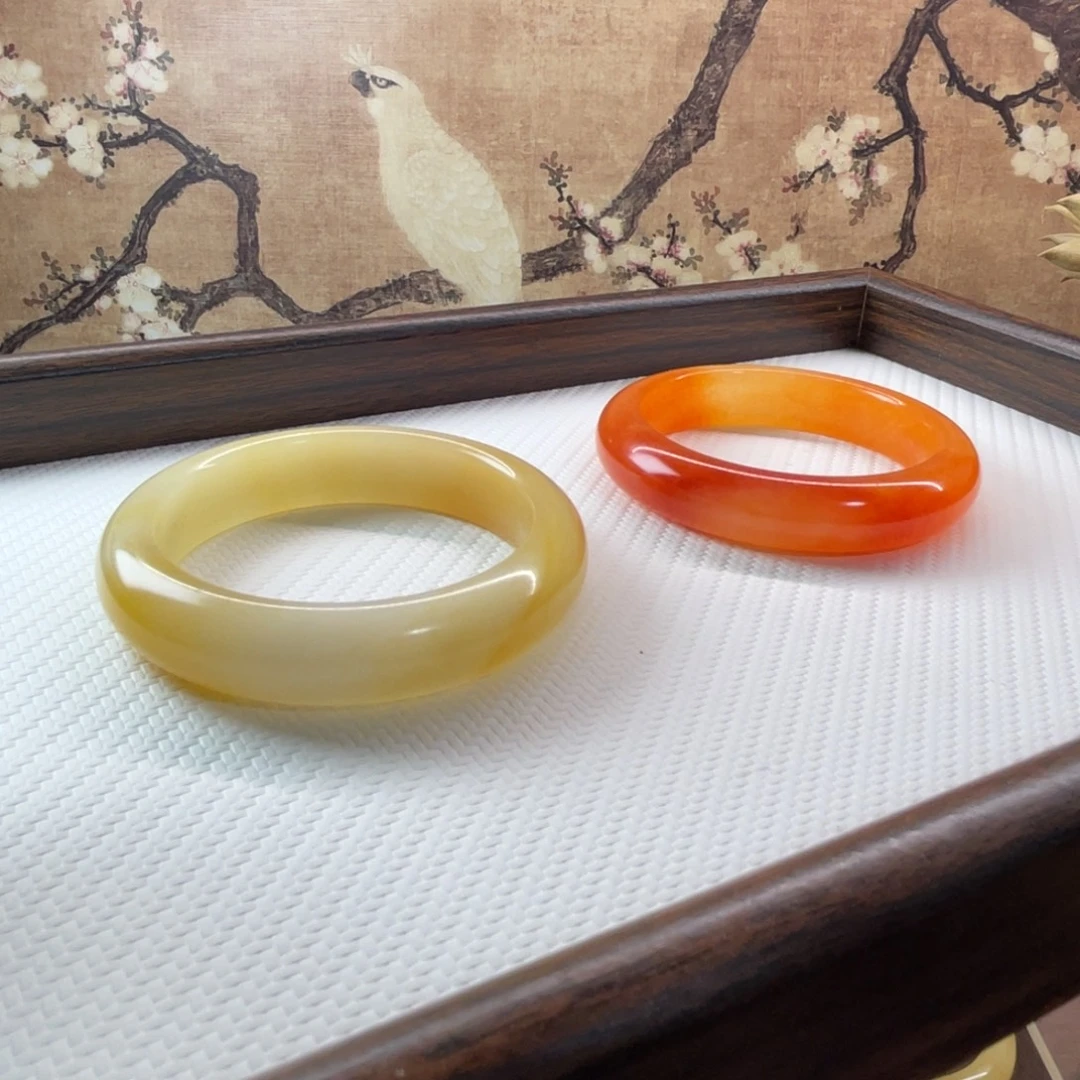 石英质玉（黄龙玉）未镶嵌手镯