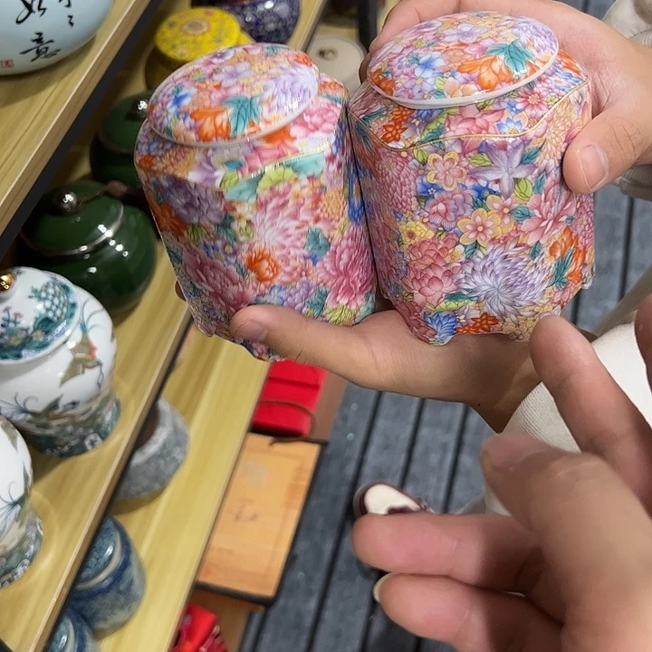 茶叶罐陶瓷家用储物罐瑕疵福利品介意勿拍