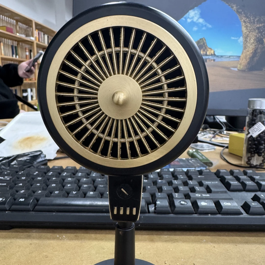 80年代复古风扇香炉旋转熏香家用