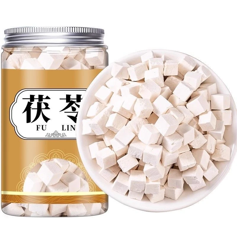 云南精选无硫白茯苓丁可煮水泡水煲汤食用