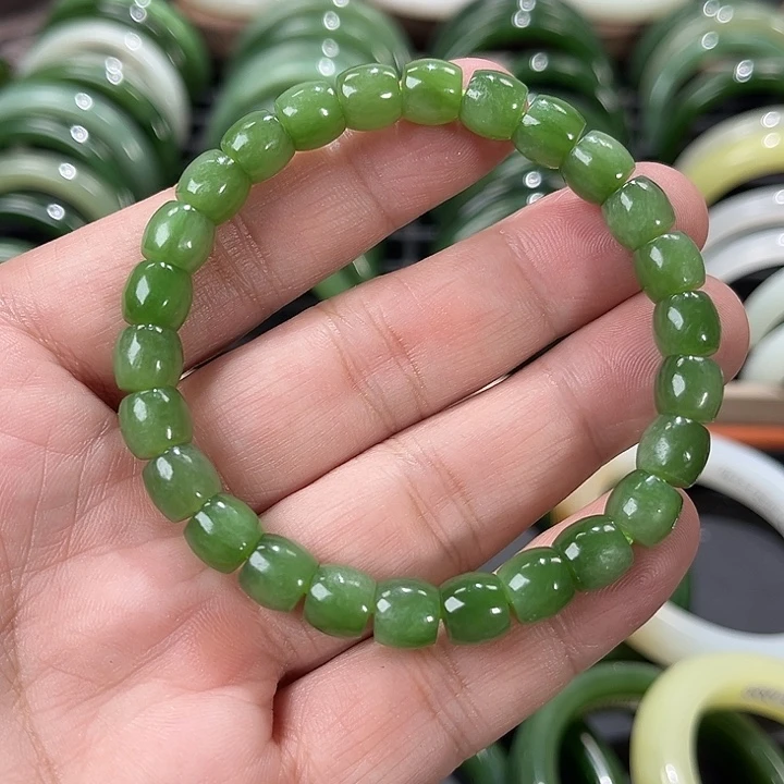 和田玉未镶嵌手链8mm