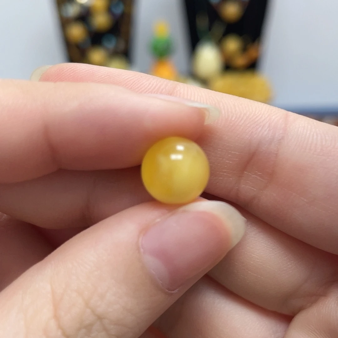 蜜蜡未镶嵌珠宝奇石10mm