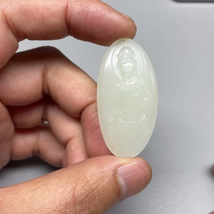 和田玉吊坠(不含链)未镶嵌天**尺