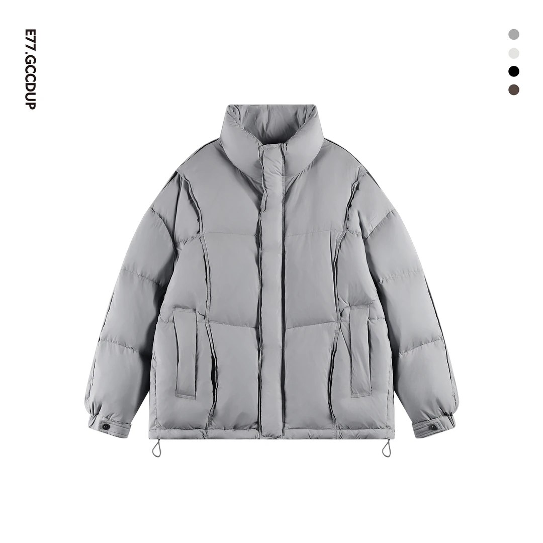 GCCDUPE77『恒暖舱』云朵泡芙轻量化90白鸭绒冬季立领面包羽绒服