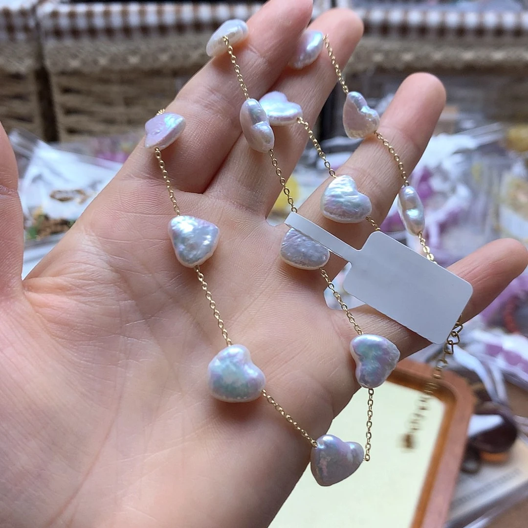 淡水珍珠颈饰合金