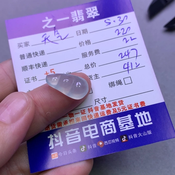 翡翠未镶嵌颈饰天****玩