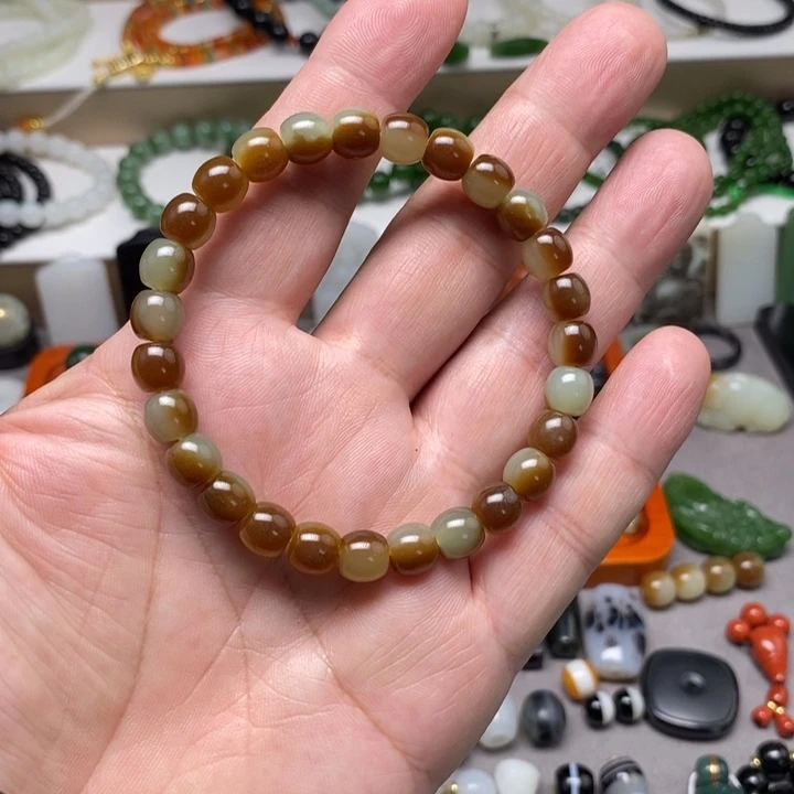 和田玉未镶嵌手链