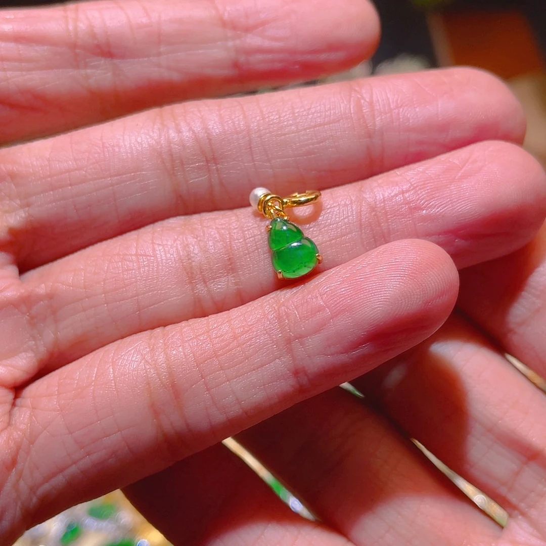 翡翠吊坠(不含链)银S925镶嵌