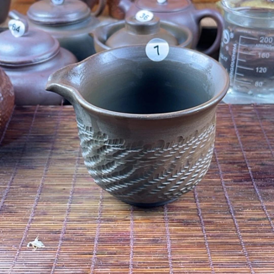【闪购商品】柴烧公道杯260毫升左右微瑕