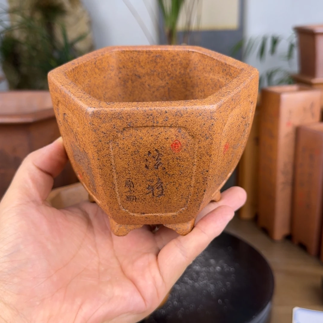 紫砂花盆绝**弃紫砂花盆