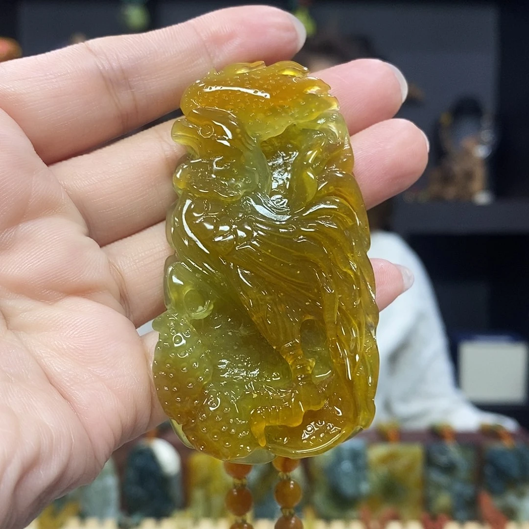 未镶嵌岫玉挂件吊坠手把