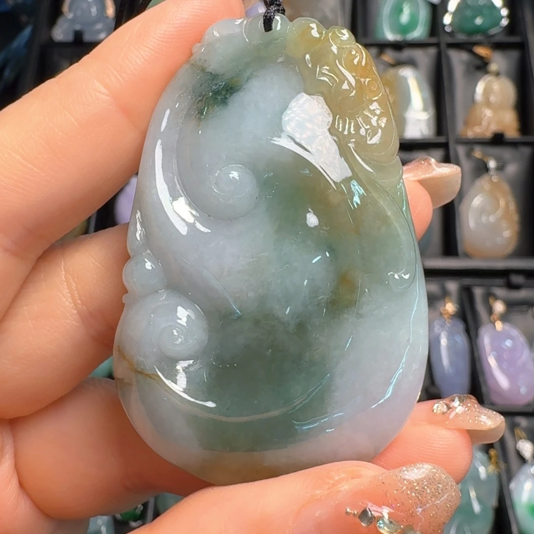 翡翠未镶嵌吊坠(不含链)如意