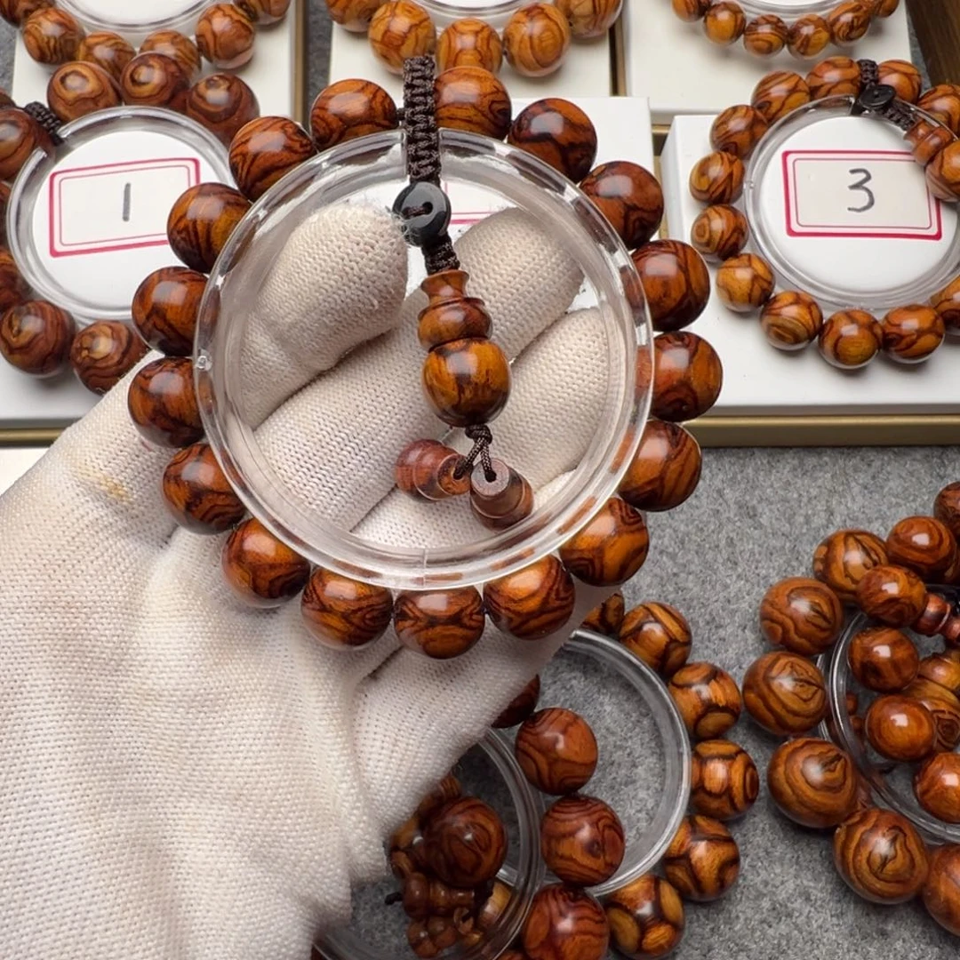 1***4黄花梨/降香黄檀手串/手链1.2黄花梨精品对眼鬼脸手串