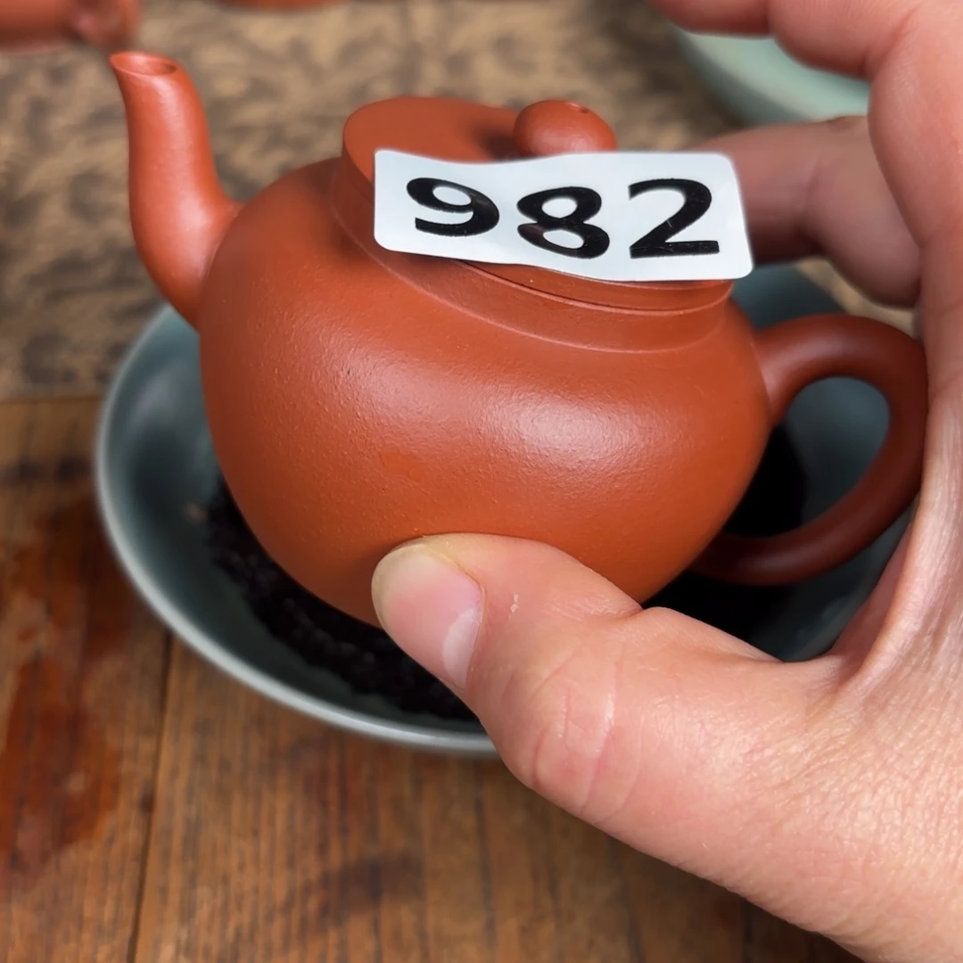 紫砂茶壶小品朱泥莲子壶