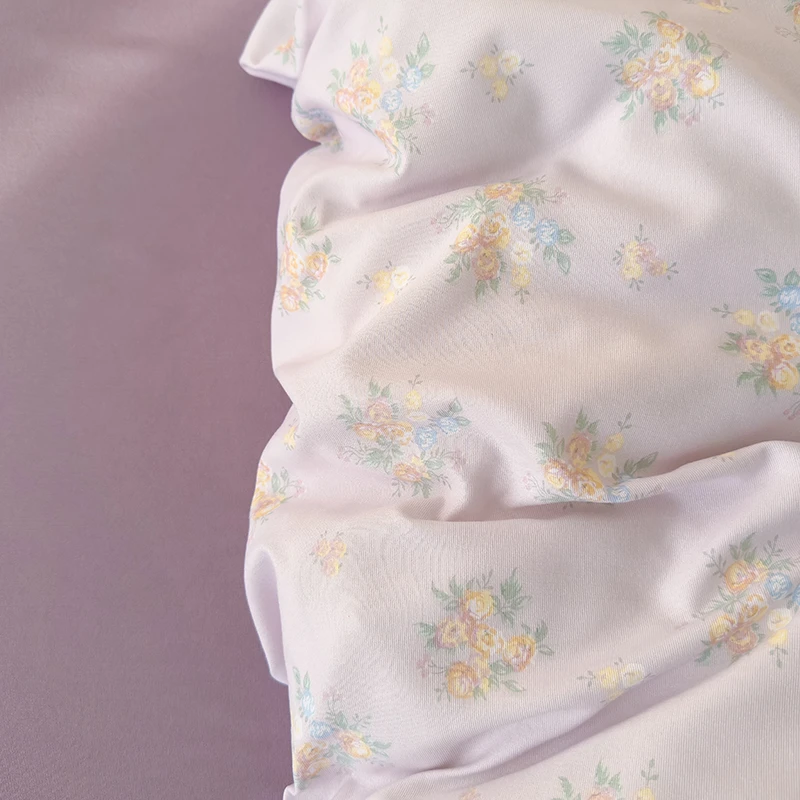 2025新款针织棉精梳双层纱软糯亲肤透气婴幼儿四季款四件套