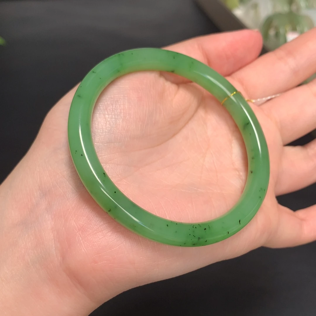 和田玉手镯未镶嵌58