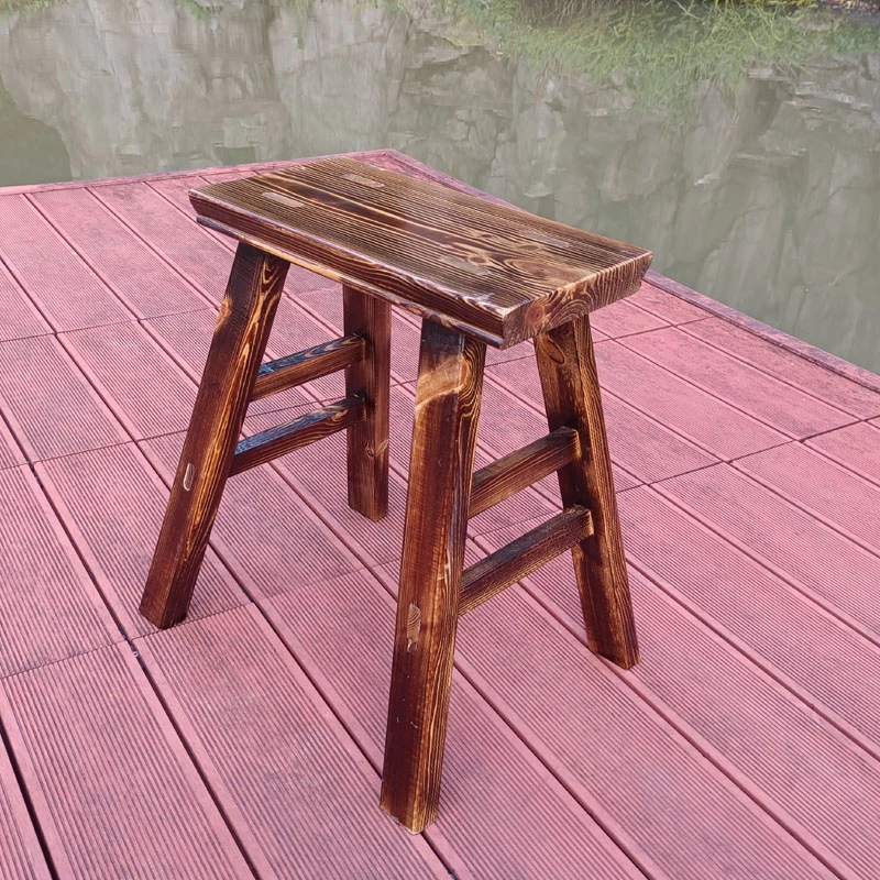 实木板凳短凳子炭烧凳餐桌凳矮凳时髦小姨风简约现代餐凳高凳子