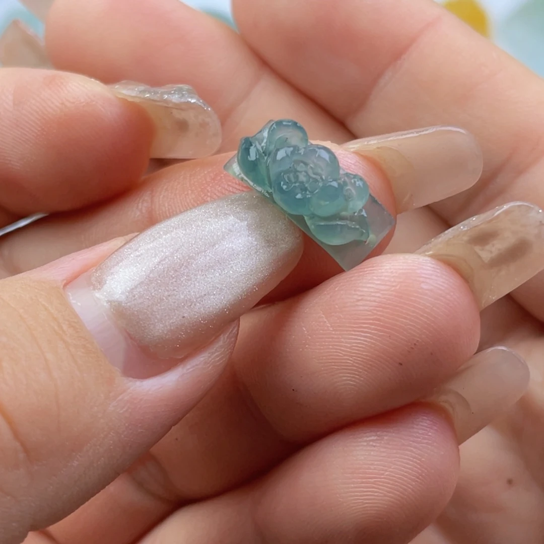 定制翡翠未镶嵌微料戒指