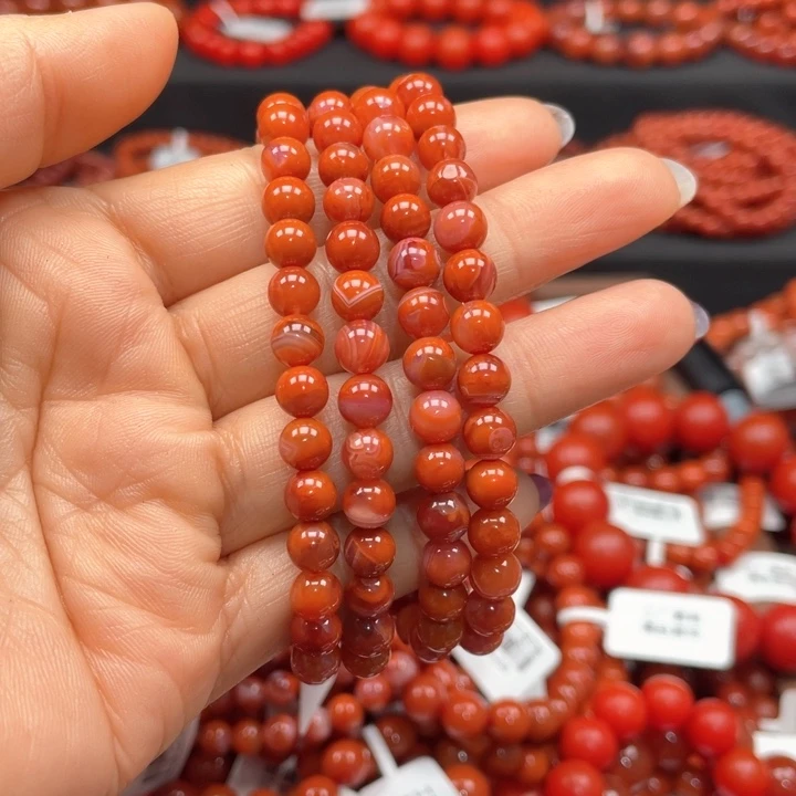 南红玛瑙手链未镶嵌小*鱼