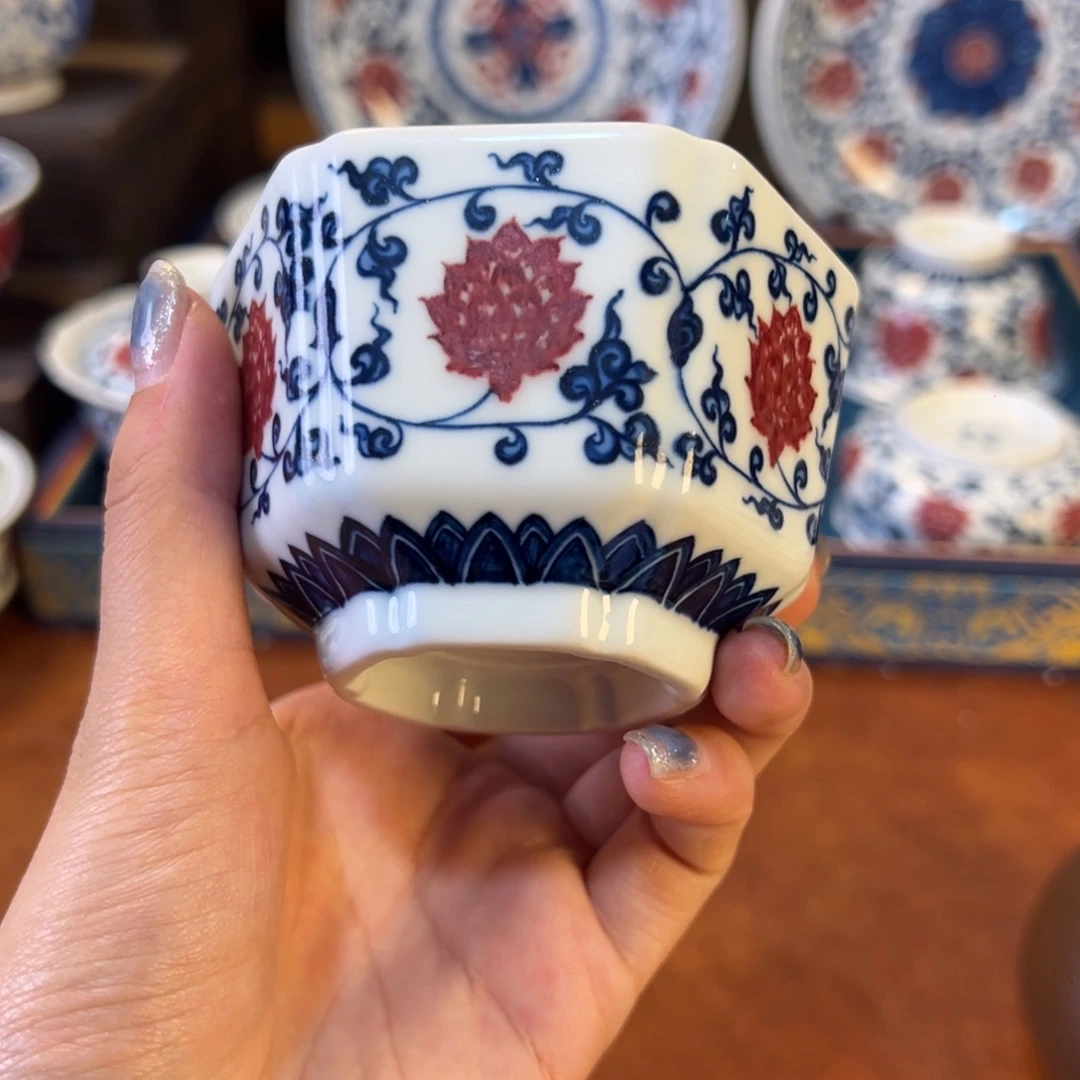 摆件景德镇陶瓷茶器百宝箱
