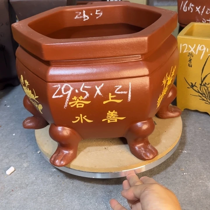 紫砂花盆紫砂花盆