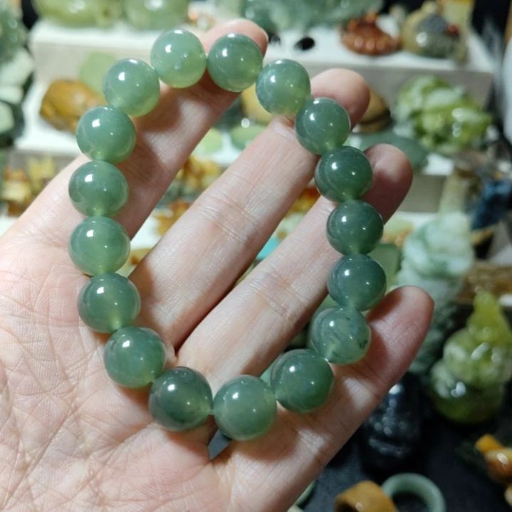 岫玉手串款式未镶嵌