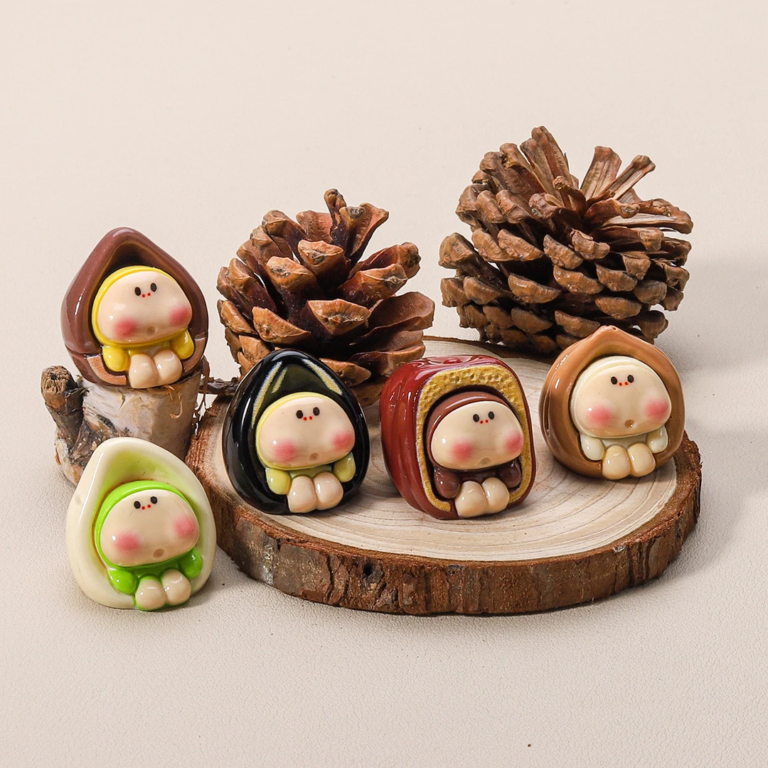 【双许愿+对对碰】仿真坚果小弟年货食玩核桃开心果车载桌面小摆件