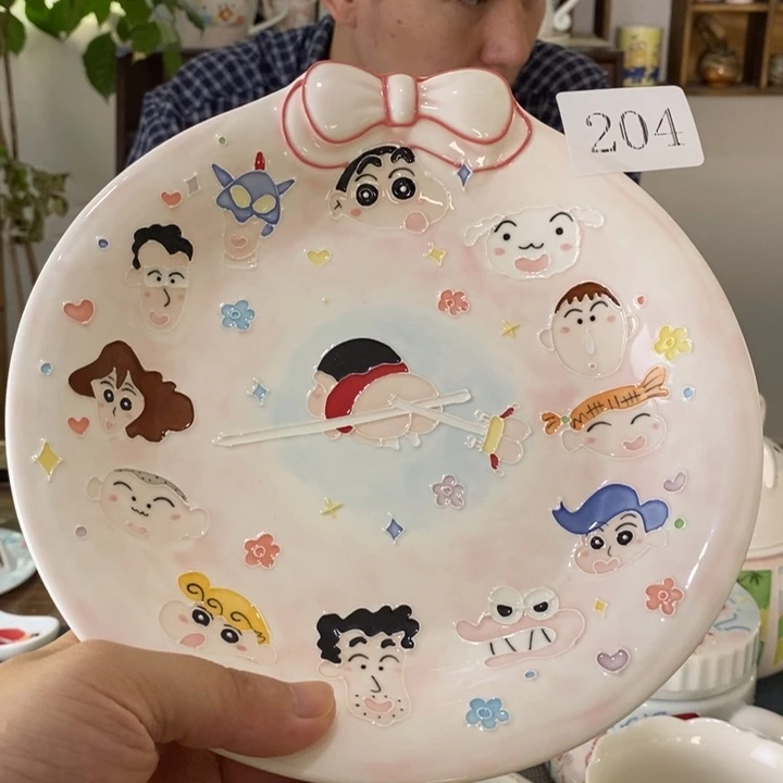 瓷片景德镇釉下彩手绘