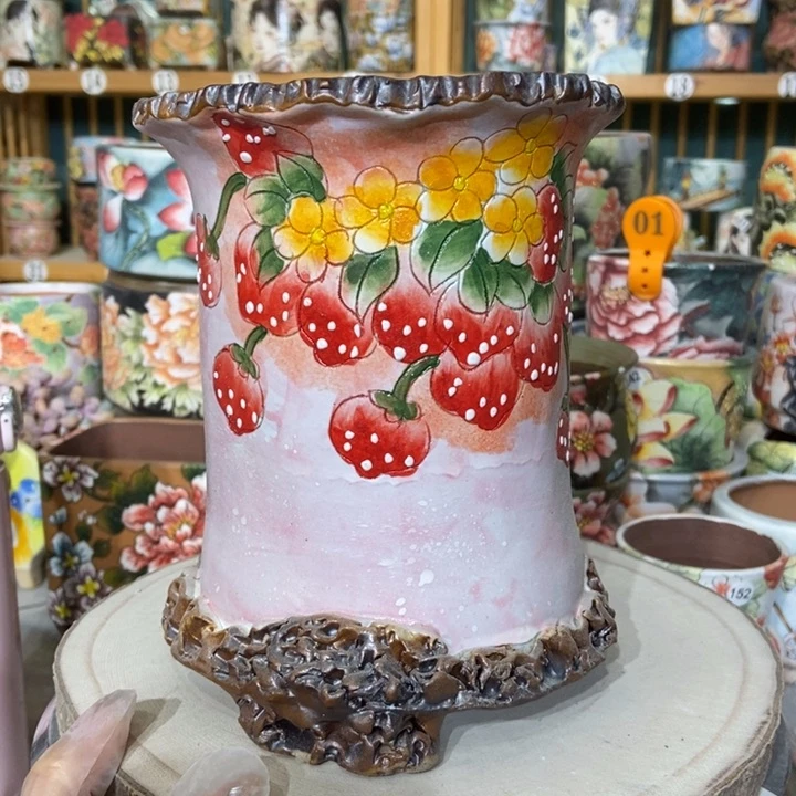 红陶景德镇艺术手绘作品