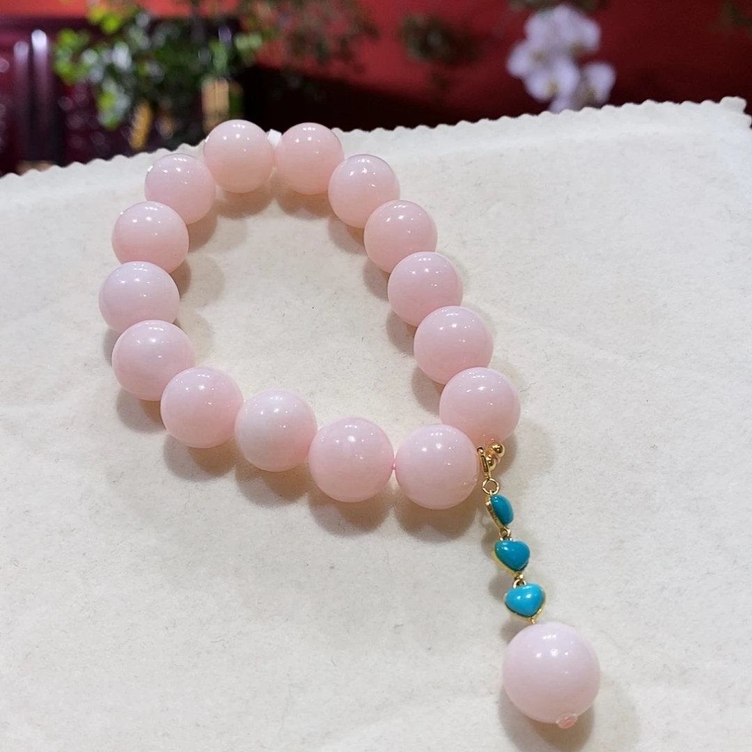 欧泊未镶嵌手串粉澳宝