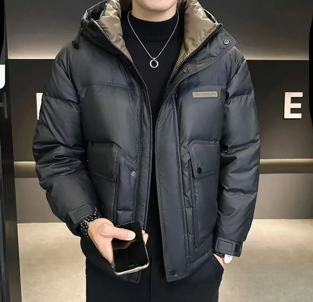 8805男士冬季新款潮流连帽防寒加厚保暖休闲外套