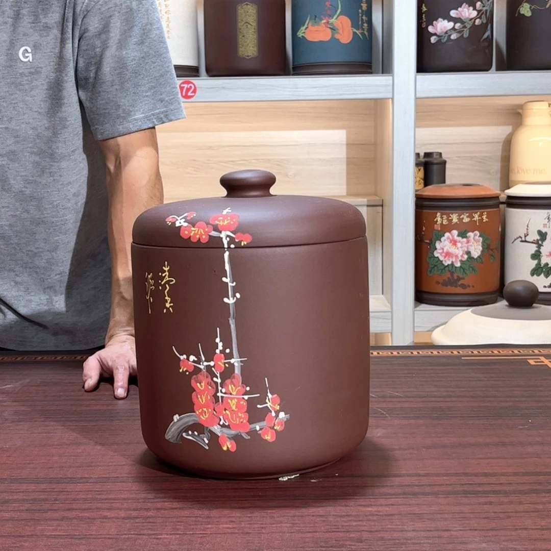 紫砂茶叶罐8 饼茶叶罐